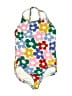 Hanna Andersson 100% Polyester Floral White One Piece Swimsuit Size 6 - photo 1