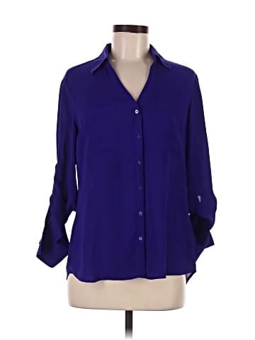Express 3/4 Sleeve Button-Down Shirt (view 1)
