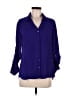 Express Blue 3/4 Sleeve Button-Down Shirt Size M - photo 1