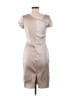 Theia Metallic Silver Cocktail Dress Size 6 - photo 2