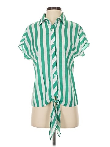 NY Collection Short Sleeve Blouse (view 1)