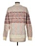 J.Crew 100% Wool Print Ivory Wool Pullover Sweater Size M - photo 2