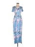 dearcase Blue Casual Dress Size M - photo 1