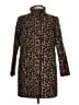 Talbots Animal Print Brown Wool Coat Size 12 - photo 1