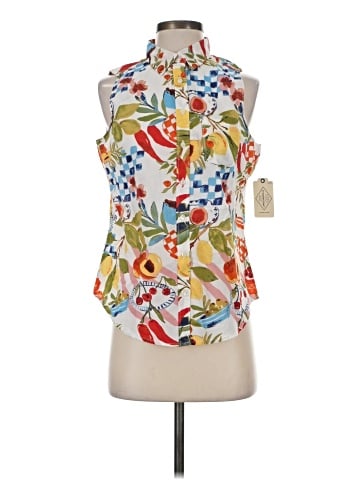 St. John's Bay Sleeveless Button-Down Shirt (view 1)