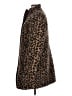 Talbots Animal Print Brown Wool Coat Size 12 - photo 5