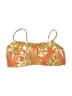 Sand N Sun 100% Polyester Floral Orange Swimsuit Top Size L - photo 2