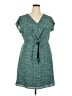 41Hawthorn 100% Polyester Paisley Teal Casual Dress Size XXL - photo 1