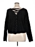 Xhilaration 100% Polyester Metallic Black Pullover Sweater Size XL - photo 2