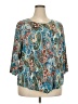 Lavish Teal 3/4 Sleeve Blouse Size 3XL - photo 1
