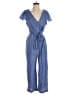 DKNY Solid Blue Jumpsuit Size 16 - photo 1