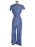 DKNY Solid Blue Jumpsuit Size 16 - photo 2