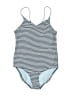 Vineyard Vines Stripes Blue One Piece Swimsuit Size 14 - photo 1