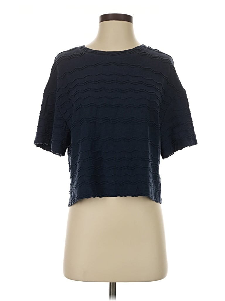 Pre-owned Texture & Thread Madewell Short Sleeve T-shirt In Blue