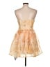 Cider 100% Polyester Paisley Orange Cocktail Dress Size L - photo 2