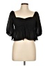 WAYF Black 3/4 Sleeve Blouse Size L - photo 1