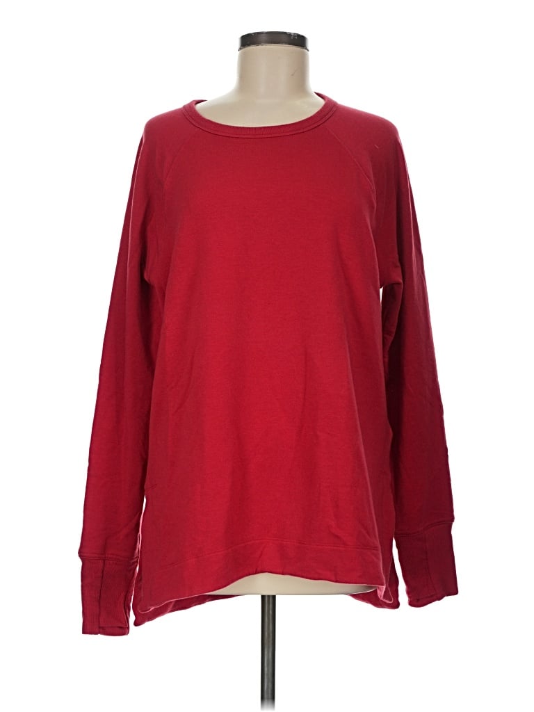 Pre-owned Athleta Sweatshirt In Red