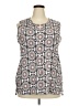 Van Heusen Gray Sleeveless Blouse Size XXL - photo 1