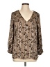 Vince Camuto Brown Long Sleeve Blouse Size L - photo 1
