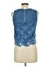 Sans Souci Blue Sleeveless Blouse Size L - photo 2