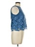 Sans Souci Blue Sleeveless Blouse Size L - photo 4