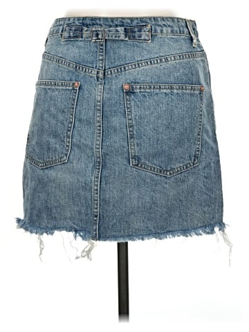 We the Free Denim Skirt (view 2)