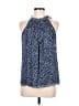 Ramy Brook 100% Polyester Print Blue Sleeveless Blouse Size M - photo 1