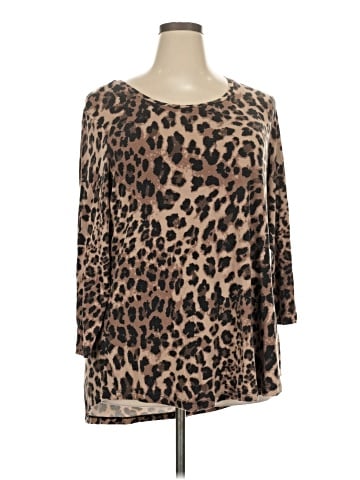 JM Collection 3/4 Sleeve Top (view 1)