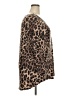 JM Collection Animal Print Brown 3/4 Sleeve Top Size 3X - photo 4