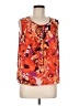 Covington 100% Polyester Orange Sleeveless Blouse Size M - photo 1
