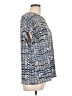 Liz Claiborne Chevron-herringbone Blue Short Sleeve Blouse Size L - photo 4