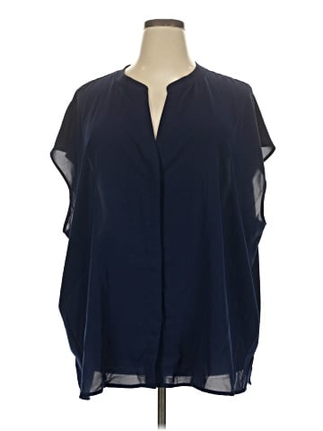 ELOQUII Short Sleeve Blouse (view 1)