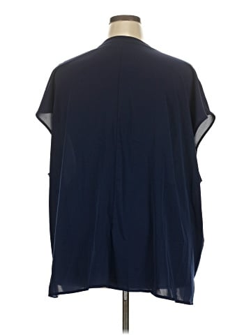 ELOQUII Short Sleeve Blouse (view 2)