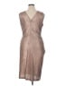 Donna Ricco Metallic Metallic Tan Cocktail Dress Size 16 - photo 2