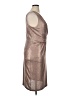 Donna Ricco Metallic Metallic Tan Cocktail Dress Size 16 - photo 4