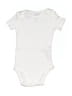 Carter's 100% Cotton Solid Ivory Short Sleeve Onesie 9-12 MO / 12 MO - photo 1