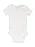 Carter's 100% Cotton Solid Ivory Short Sleeve Onesie 9-12 MO / 12 MO - photo 2