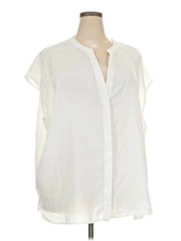 ELOQUII Short Sleeve Blouse (view 1)