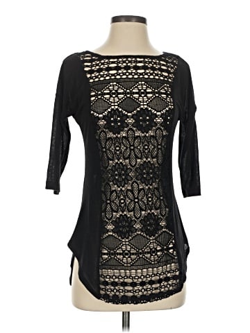 Lily White 3/4 Sleeve Top (view 1)
