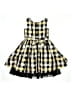 Bonnie Jean 100% Polyester Argyle Black Dress Size 6 - photo 2