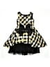 Bonnie Jean 100% Polyester Argyle Black Dress Size 6 - photo 1