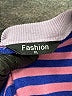 Fashion Stripes Purple Pullover Sweater Size XL - photo 7
