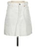 MNG 100% Cotton Solid White Denim Skirt Size S - photo 1
