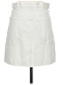 MNG 100% Cotton Solid White Denim Skirt Size S - photo 2