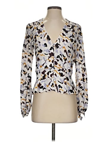 A.L.C. Long Sleeve Silk Top (view 1)