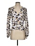 A.L.C. 100% Silk Ivory Long Sleeve Silk Top Size 2 - photo 1