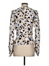 A.L.C. 100% Silk Ivory Long Sleeve Silk Top Size 2 - photo 2