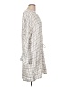 Soft Joie Plaid Ivory Casual Dress Size L - photo 4