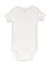 Carter's 100% Cotton Solid Ivory Short Sleeve Onesie 9-12 MO / 12 MO - photo 2
