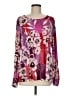 Susan Graver Purple Long Sleeve Blouse Size M - photo 1